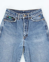 Vintage Y2K Women's Puma Medium Wash Straight Leg Jeans - W24 L28