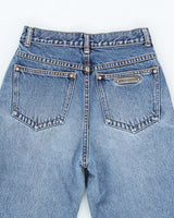 Vintage Y2K Women's Puma Medium Wash Straight Leg Jeans - W24 L28