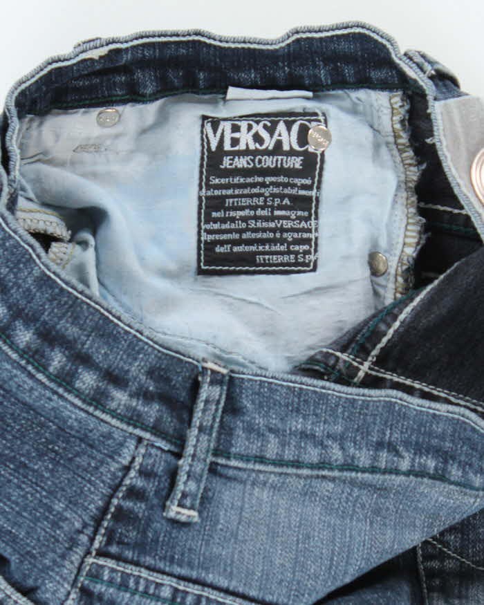 Vintage 2000's Versace Dark Wash Relaxed Fit Jeans - W24 L32