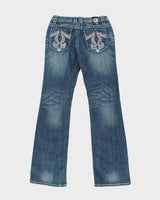 Vintage Y2k 00s Cello Rhinestone Jeans - W28 L32