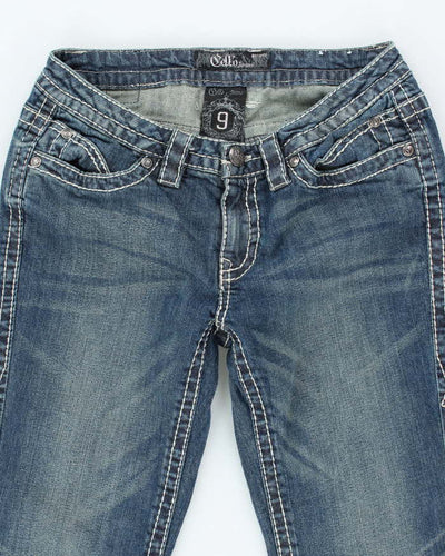 Vintage Y2k 00s Cello Rhinestone Jeans - W28 L32