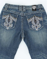 Vintage Y2k 00s Cello Rhinestone Jeans - W28 L32