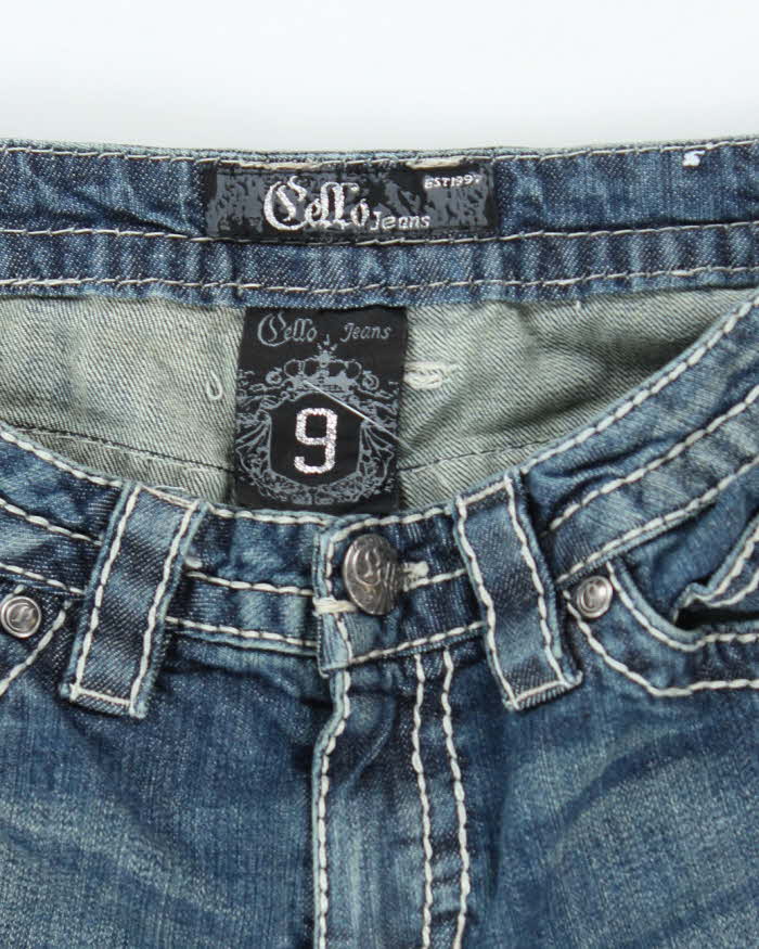 Vintage Y2k 00s Cello Rhinestone Jeans - W28 L32
