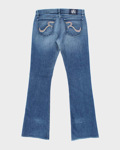 Vintage Y2k 00s Rock & Republic Rhinestone Bootcut Jeans - W32 L33