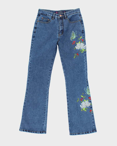 Vintage Y2k 00s Kahing Embroidered Bootcut Jeans - W26 L29