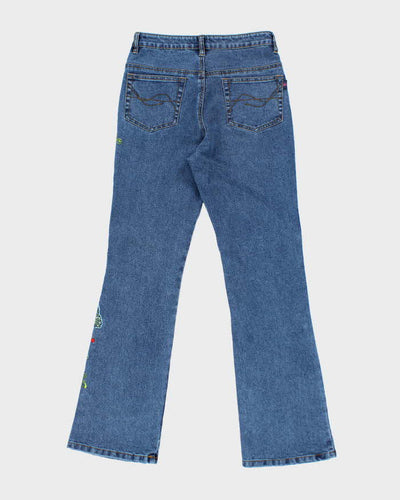 Vintage Y2k 00s Kahing Embroidered Bootcut Jeans - W26 L29