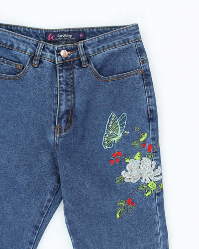 Vintage Y2k 00s Kahing Embroidered Bootcut Jeans - W26 L29