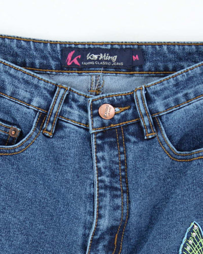 Vintage Y2k 00s Kahing Embroidered Bootcut Jeans - W26 L29