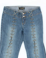 Vintage Y2k 00s Angels Lace-Up Jeans - W30 L31
