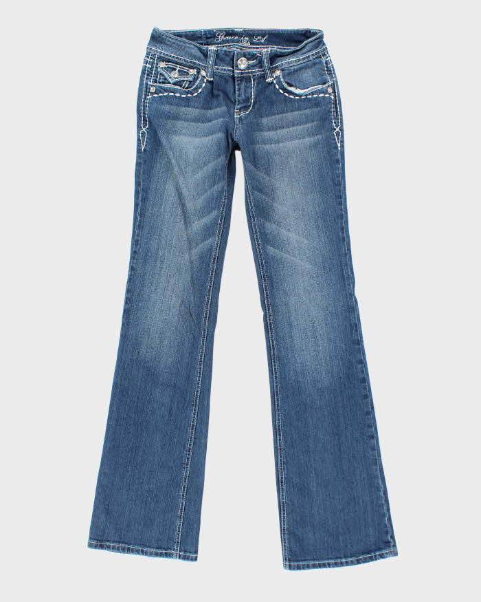 Vintage Y2k 00s Grace Rhinestone Bootcut Jeans - W28 L33