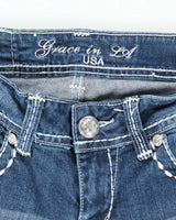 Vintage Y2k 00s Grace Rhinestone Bootcut Jeans - W28 L33