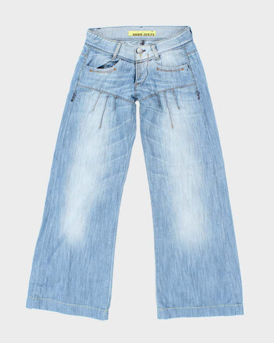 Vintage Y2K Miss Sixty Light Wash Wide Leg Flared Jeans - W26 L27
