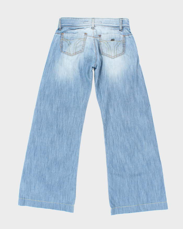 Vintage Y2K Miss Sixty Light Wash Wide Leg Flared Jeans - W26 L27