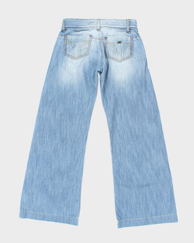 Vintage Y2K Miss Sixty Light Wash Wide Leg Flared Jeans - W26 L27