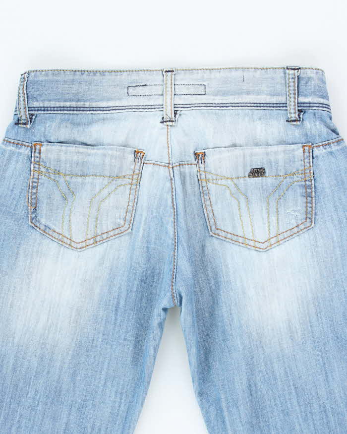 Vintage Y2K Miss Sixty Light Wash Wide Leg Flared Jeans - W26 L27