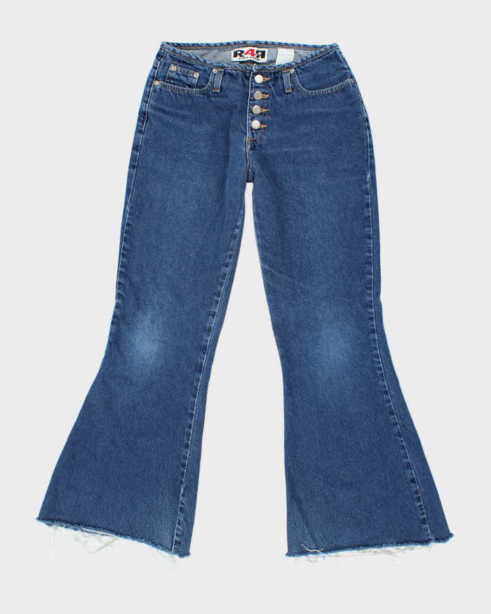 Vintage Y2k 00s Rave 4 Real Flare Jeans - W28 L29