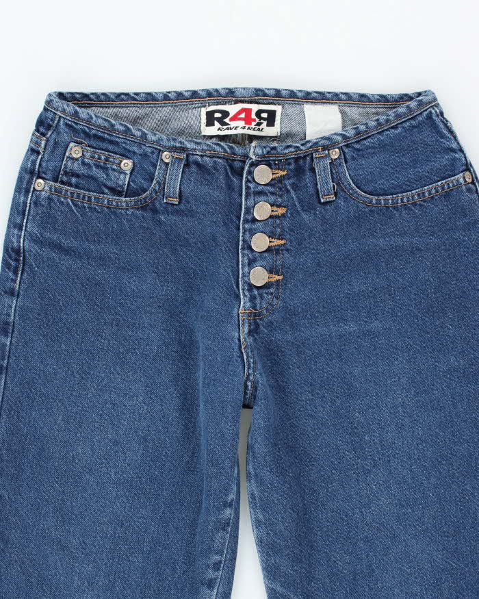 Vintage Y2k 00s Rave 4 Real Flare Jeans - W28 L29