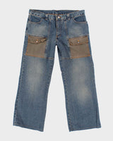 Vintage Y2k 00s Manager Wide Leg Jeans - W36 L28