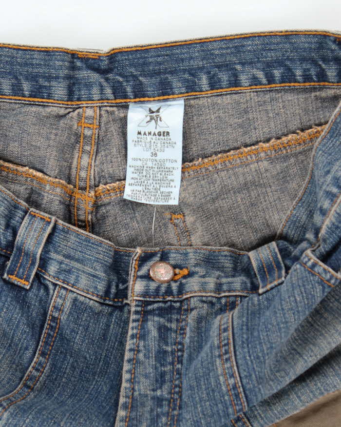 Vintage Y2k 00s Manager Wide Leg Jeans - W36 L28
