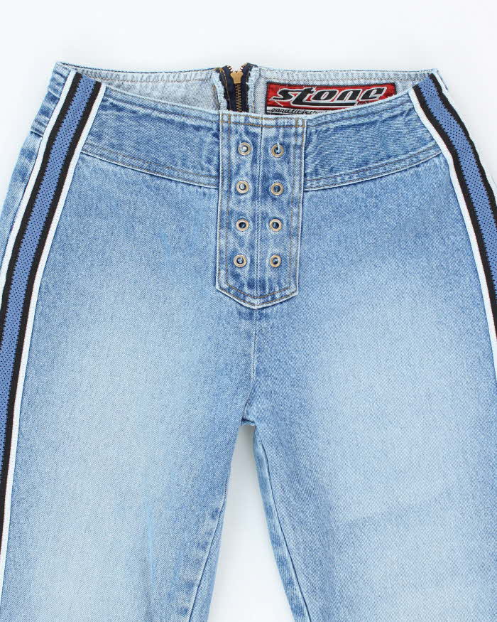 Vintage Y2k 00s Stone Flare Jeans - W29 L31