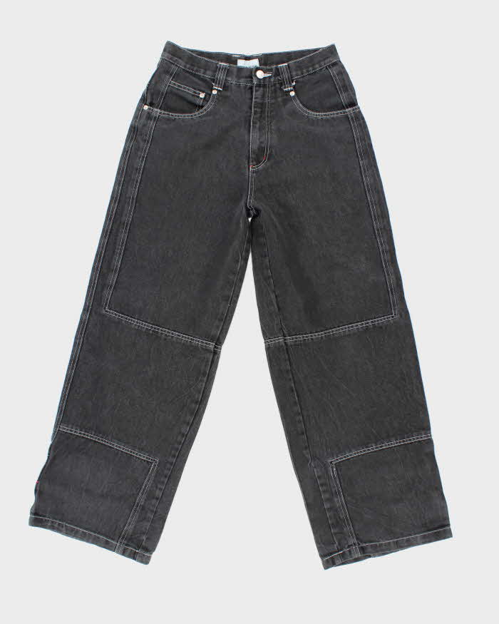 Vintage Y2K Request Wide Leg Grey Wash Jeans - W28 L28