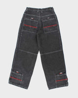 Vintage Y2K Request Wide Leg Grey Wash Jeans - W28 L28
