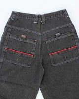 Vintage Y2K Request Wide Leg Grey Wash Jeans - W28 L28
