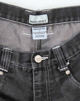 Vintage Y2K Request Wide Leg Grey Wash Jeans - W28 L28
