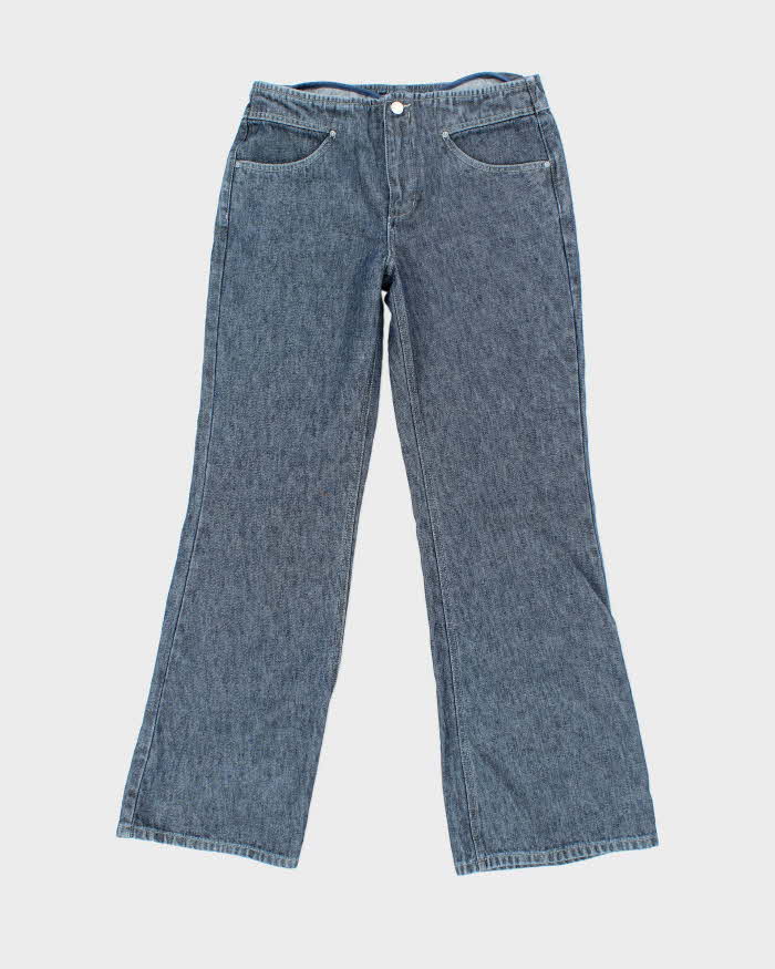 Vintage Y2K Esprit Indigo Dye Low Waisted Flared Jeans - W28 L30