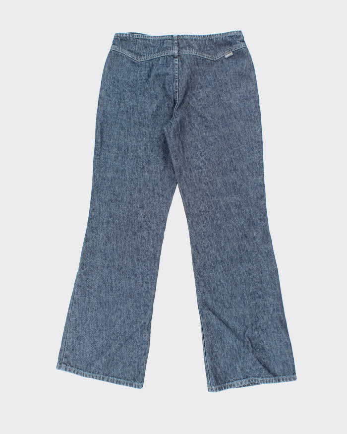 Vintage Y2K Esprit Indigo Dye Low Waisted Flared Jeans - W28 L30