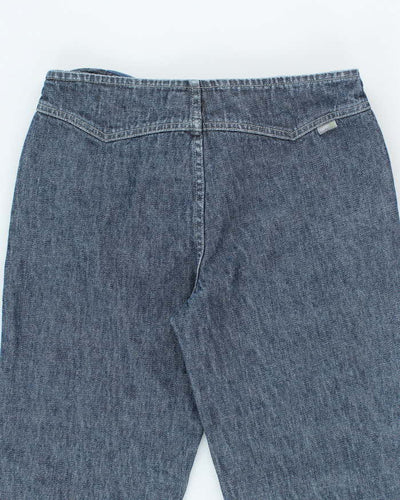 Vintage Y2K Esprit Indigo Dye Low Waisted Flared Jeans - W28 L30