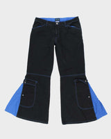 Vintage Y2K MT:2 Ultra Wide Flared Denim Jeans - W32 L29