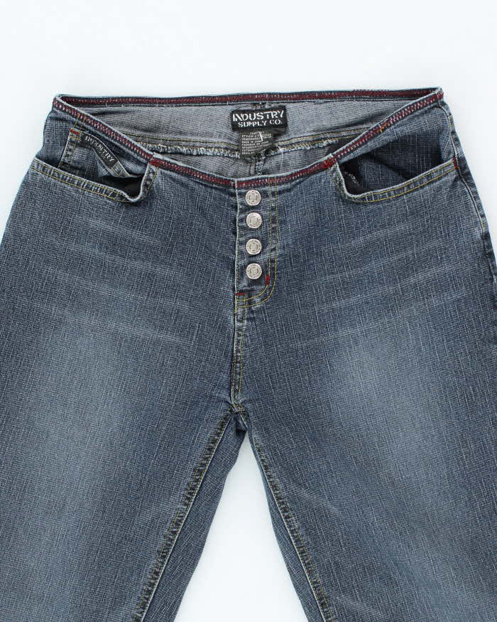Vintage Y2K Industry Supply Co. Lower Waisted Denim Jeans - W26 L30