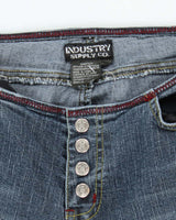 Vintage Y2K Industry Supply Co. Lower Waisted Denim Jeans - W26 L30