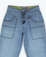 Vintage Y2K Roxy by Quiksilver Medium Wash Flared Jeans - W26 L29