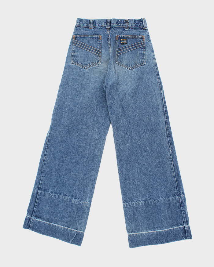 Vintage Y2K Hash Wide Leg Medium Wash Jeans - W26 L30