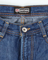 Vintage Y2k 00s Santana Coated Shiny Jeans - W28 L30