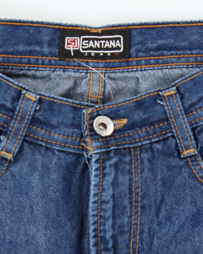 Vintage Y2k 00s Santana Coated Shiny Jeans - W28 L30