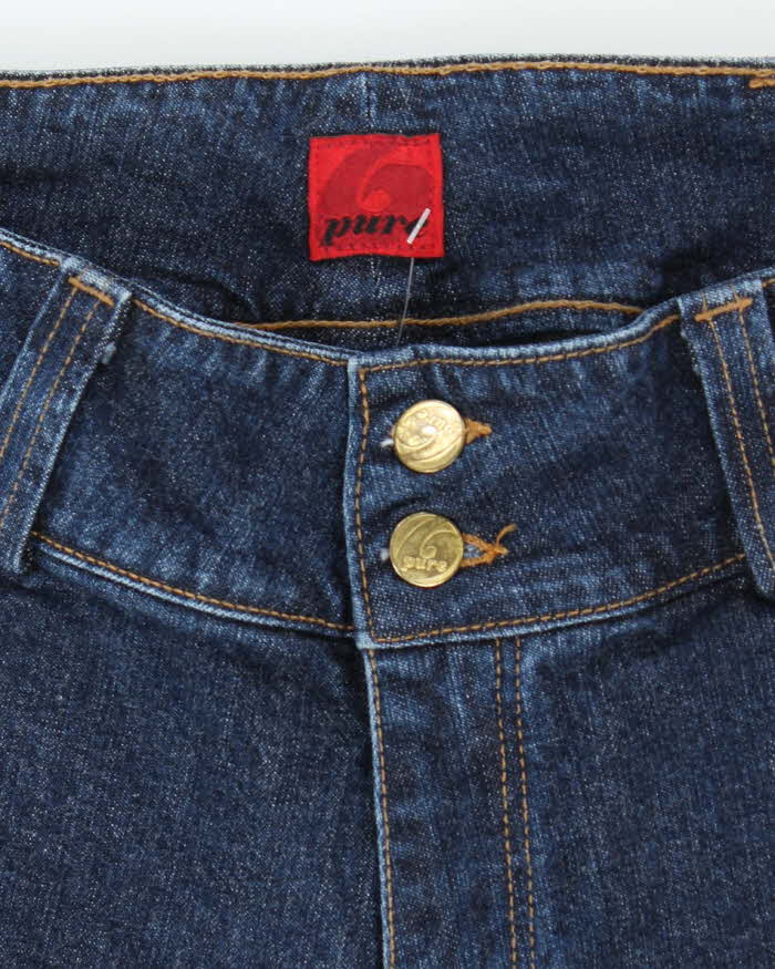 Vintage Y2k 00s Pure Six Size-zip Jeans - W28 L33