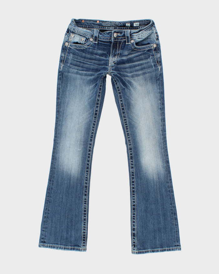 Vintage Y2k 00s Miss Me Rhinestone Bootcut Jeans - W28 L30