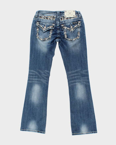 Vintage Y2k 00s Miss Me Rhinestone Bootcut Jeans - W28 L30
