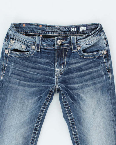 Vintage Y2k 00s Miss Me Rhinestone Bootcut Jeans - W28 L30