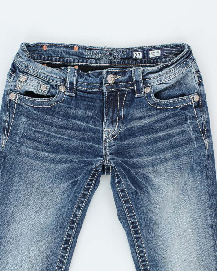Vintage Y2k 00s Miss Me Rhinestone Bootcut Jeans - W28 L30