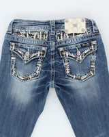 Vintage Y2k 00s Miss Me Rhinestone Bootcut Jeans - W28 L30