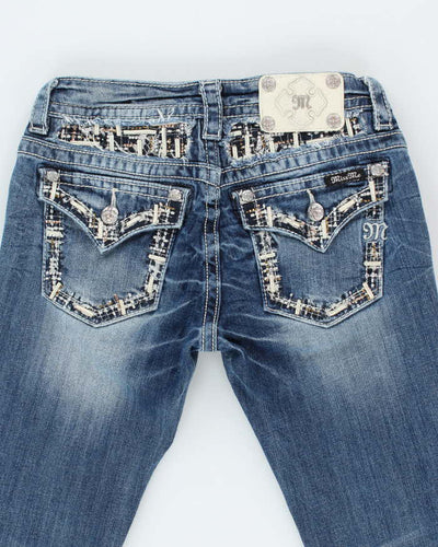 Vintage Y2k 00s Miss Me Rhinestone Bootcut Jeans - W28 L30