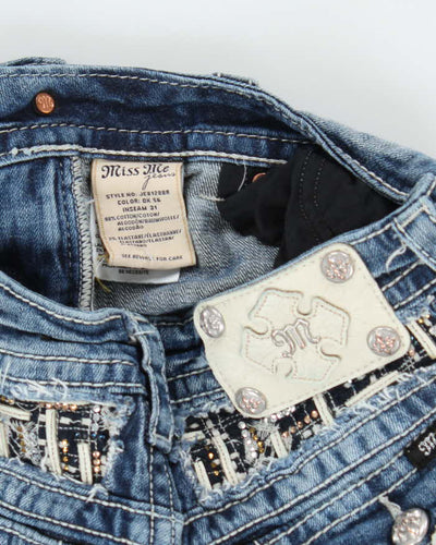 Vintage Y2k 00s Miss Me Rhinestone Bootcut Jeans - W28 L30