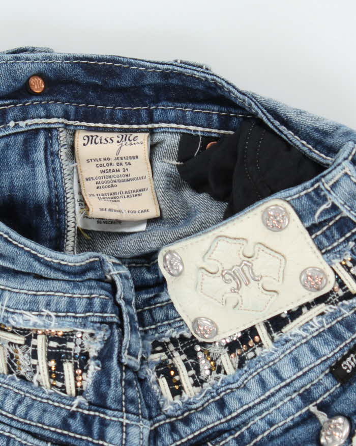 Vintage Y2k 00s Miss Me Rhinestone Bootcut Jeans - W28 L30
