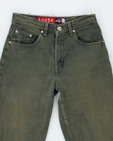 Vintage Y2K Levi's Silvertab Loose Fit Green Wash Jeans - W28 L29