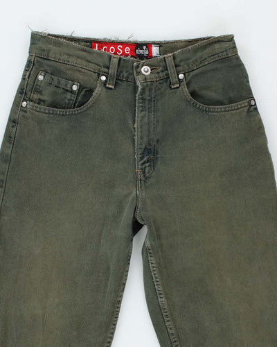 Vintage Y2K Levi's Silvertab Loose Fit Green Wash Jeans - W28 L29