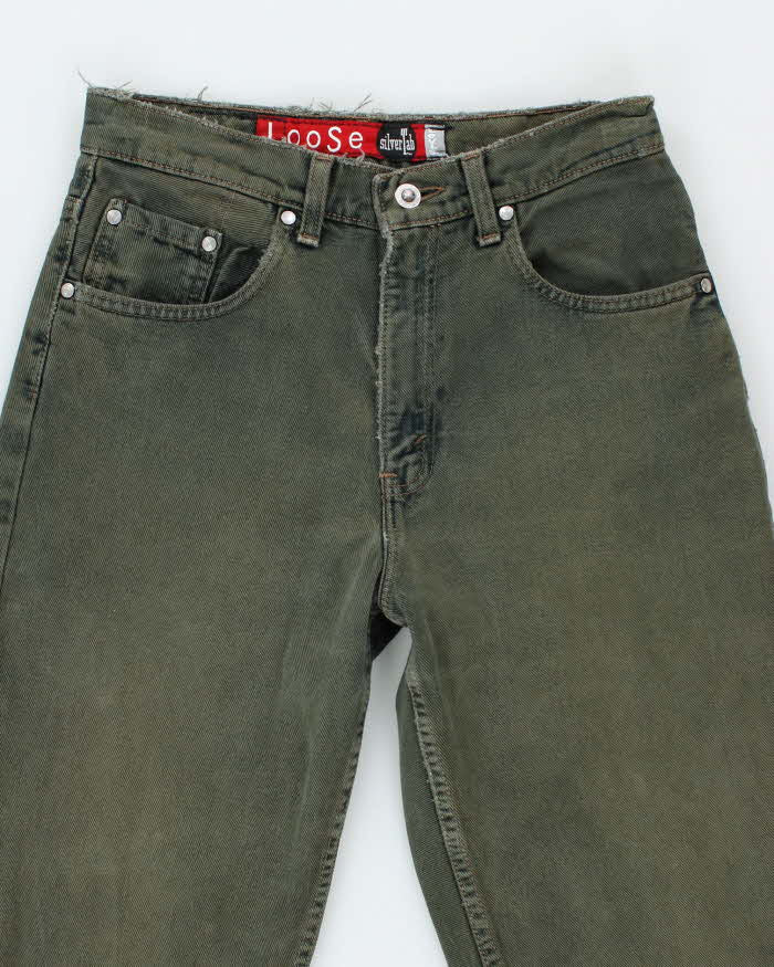 Vintage Y2K Levi's Silvertab Loose Fit Green Wash Jeans - W28 L29